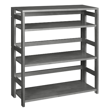 Flip Flop 34 In. High Folding Bookcase- Grey